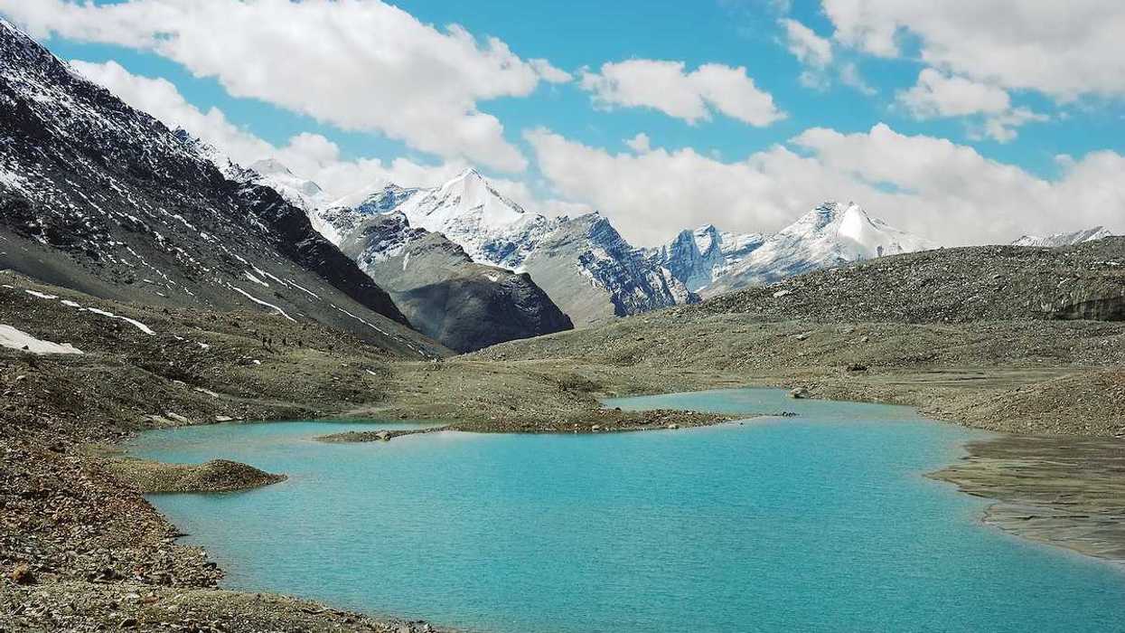 Himalayan lakes along Padum Trek, Ladakh, India.