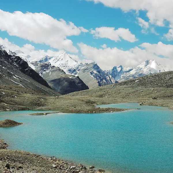 Himalayan lakes along Padum Trek, Ladakh, India.