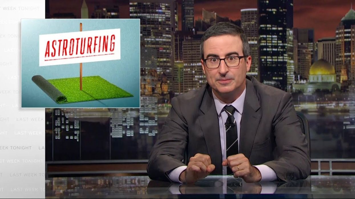 WATCH: John Oliver's take-down of "astroturfing"