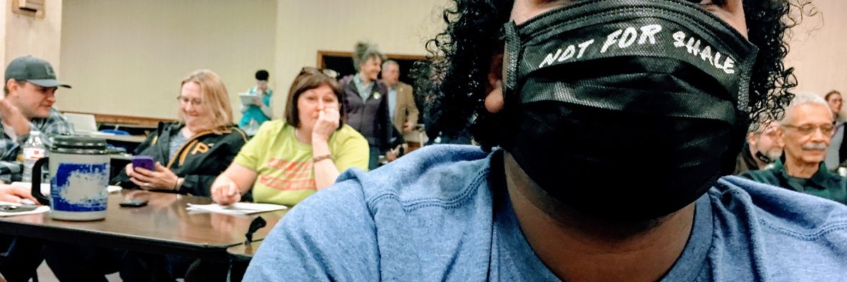 Residents shout down oil and gas execs over fracking at US Steel mill