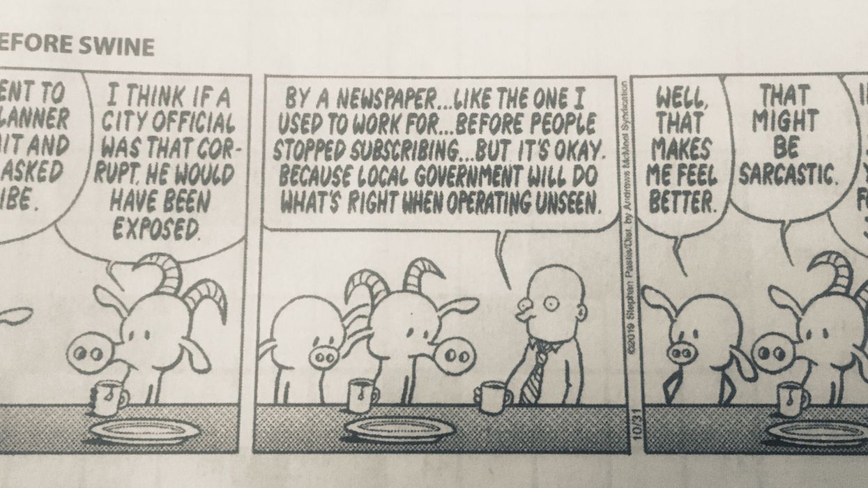 If you're not paying for journalism...