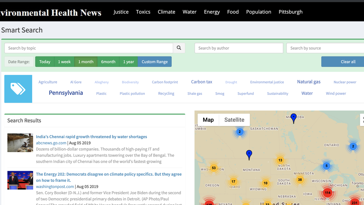 New way to find relevant news on our environment and health