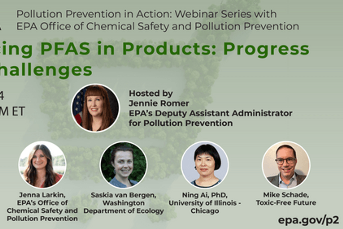 Webinar: Reducing PFAS in products: progress and challenges