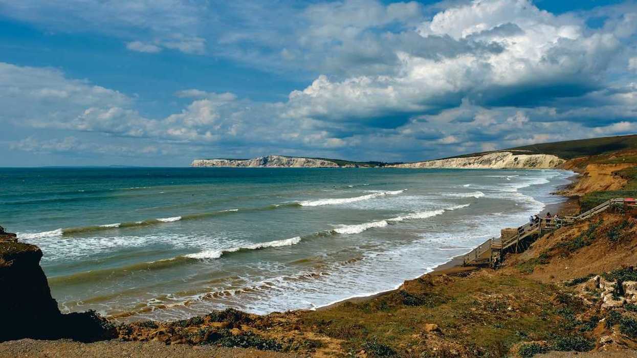 Isle of Wight, southern coast of England seascape