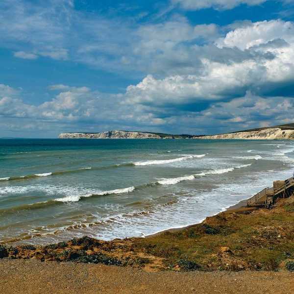 Isle of Wight, southern coast of England seascape