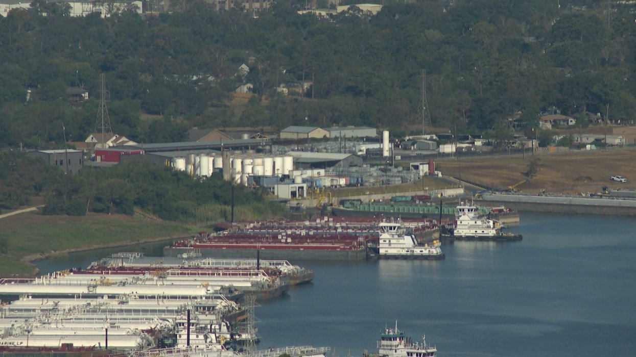 K-Solv, a barge-cleaning and chemical distribution facility in the southeastern corner of Channelview, Texas.