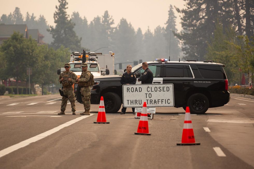 Lake Tahoe wildfire