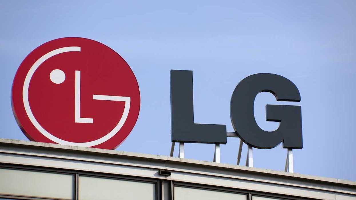 LG sign and corporate logo