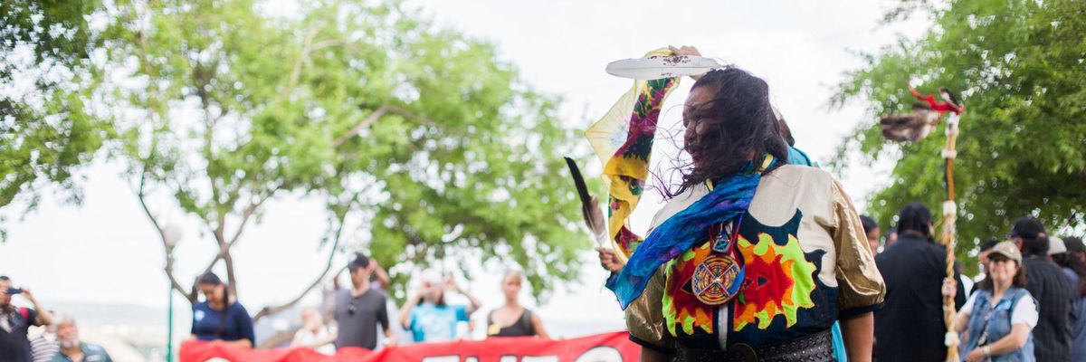 Line 3 tribal protest