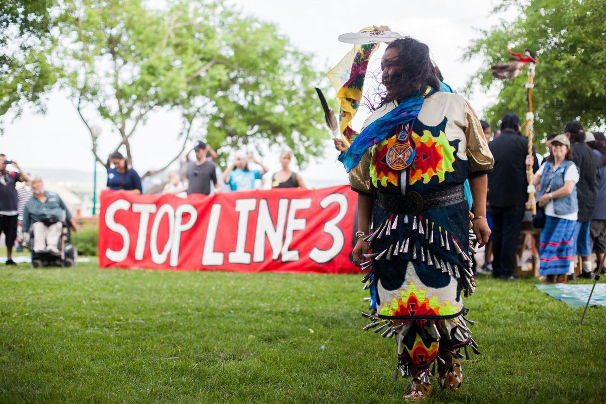 Line 3 tribal protest