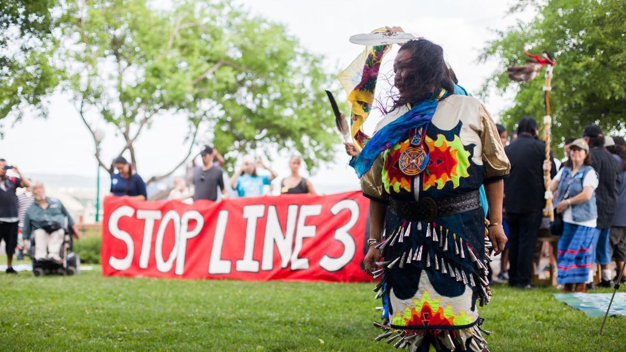 Line 3 tribal protest