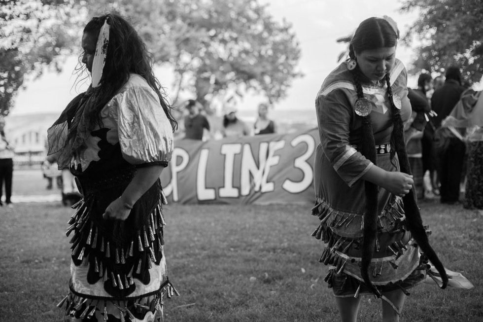 Line 3 women tribal protest