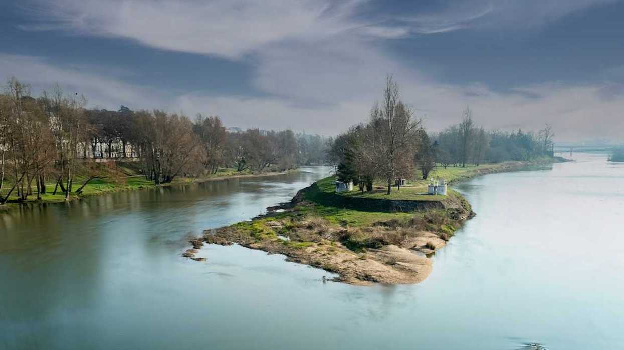 Loire River in France. Picturesque French River