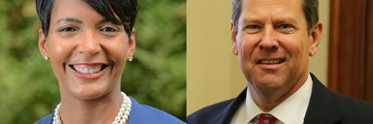 Mayor Keisha Lance Bottoms Governor Brian Kemp COVID-19