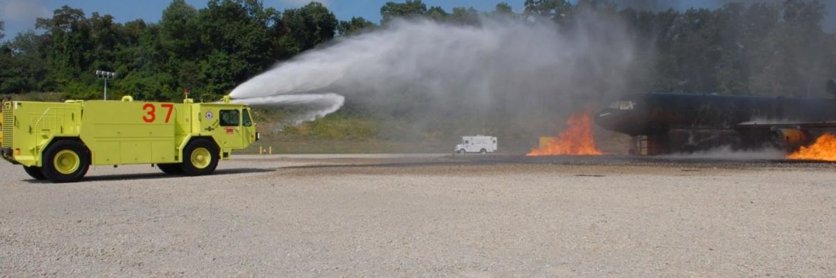 How spills of toxic firefighting foam containing PFAS escaped into streams, drains near Pittsburgh airport