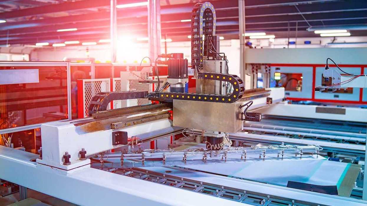 Modern hi-tech factory for the production of solar cells