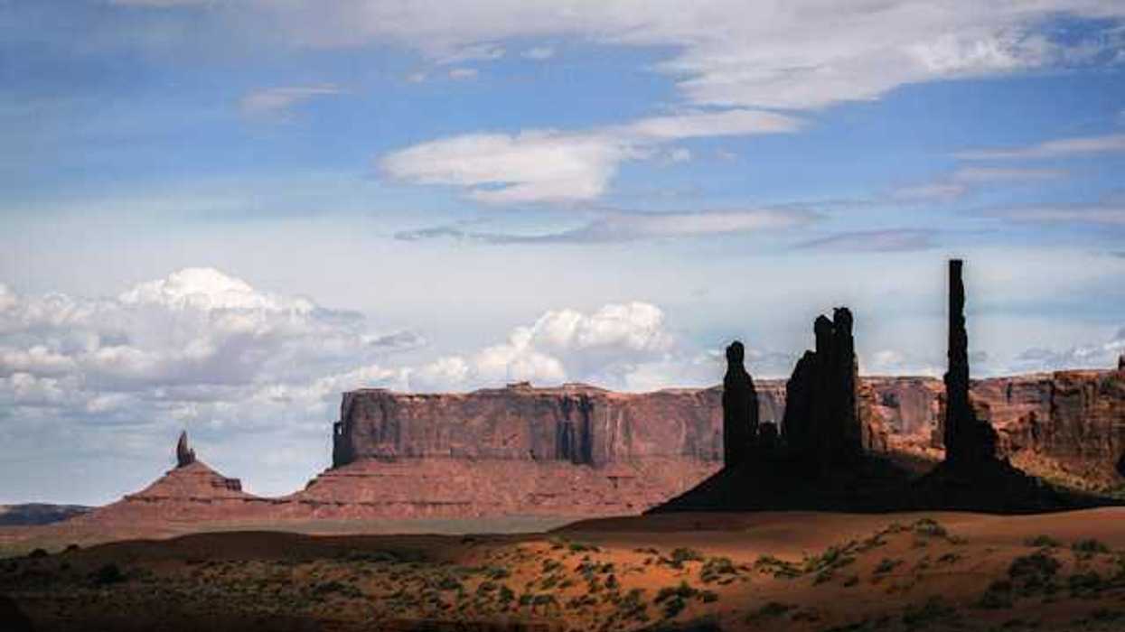 Monument Valley desert landscape with rock formations