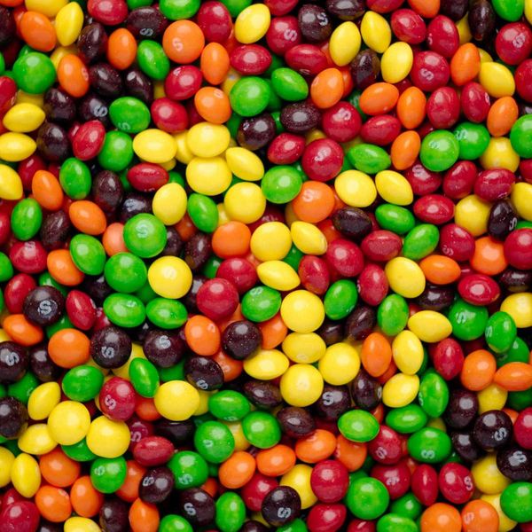 multicolored candy aka "Skittles"