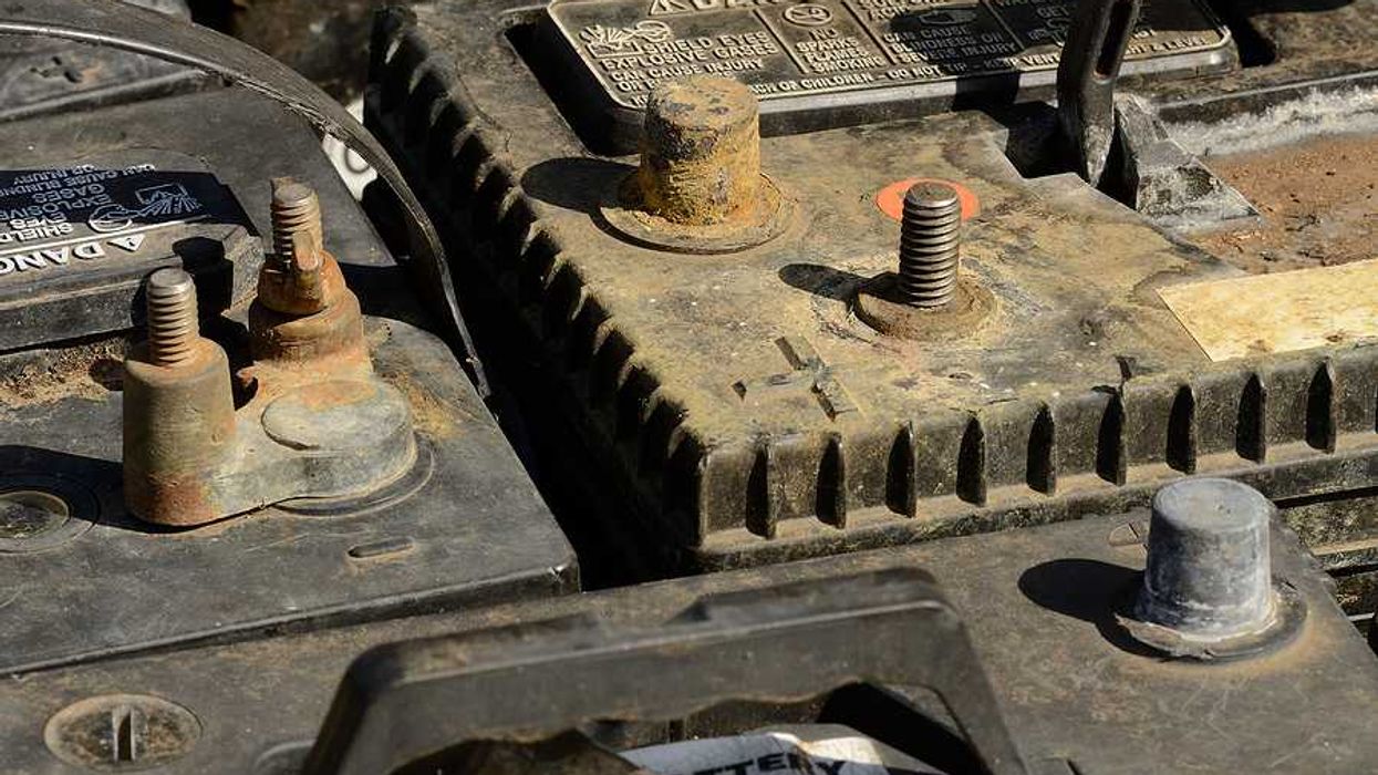 Old lead-acid vehicle batteries