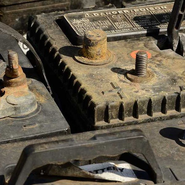 Old lead-acid vehicle batteries