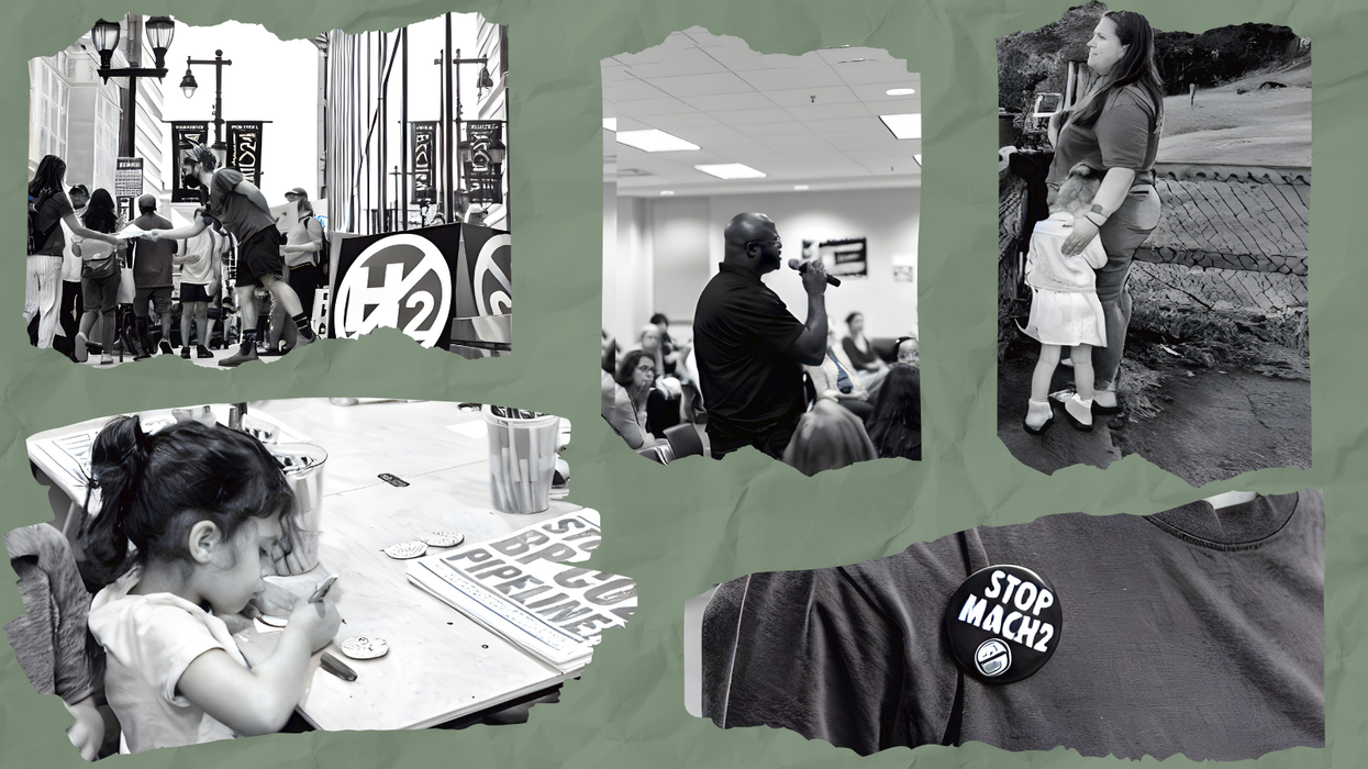 People advocating against the US hydrogen hub build out