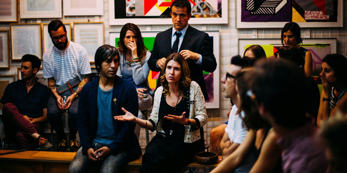 people meeting in room.