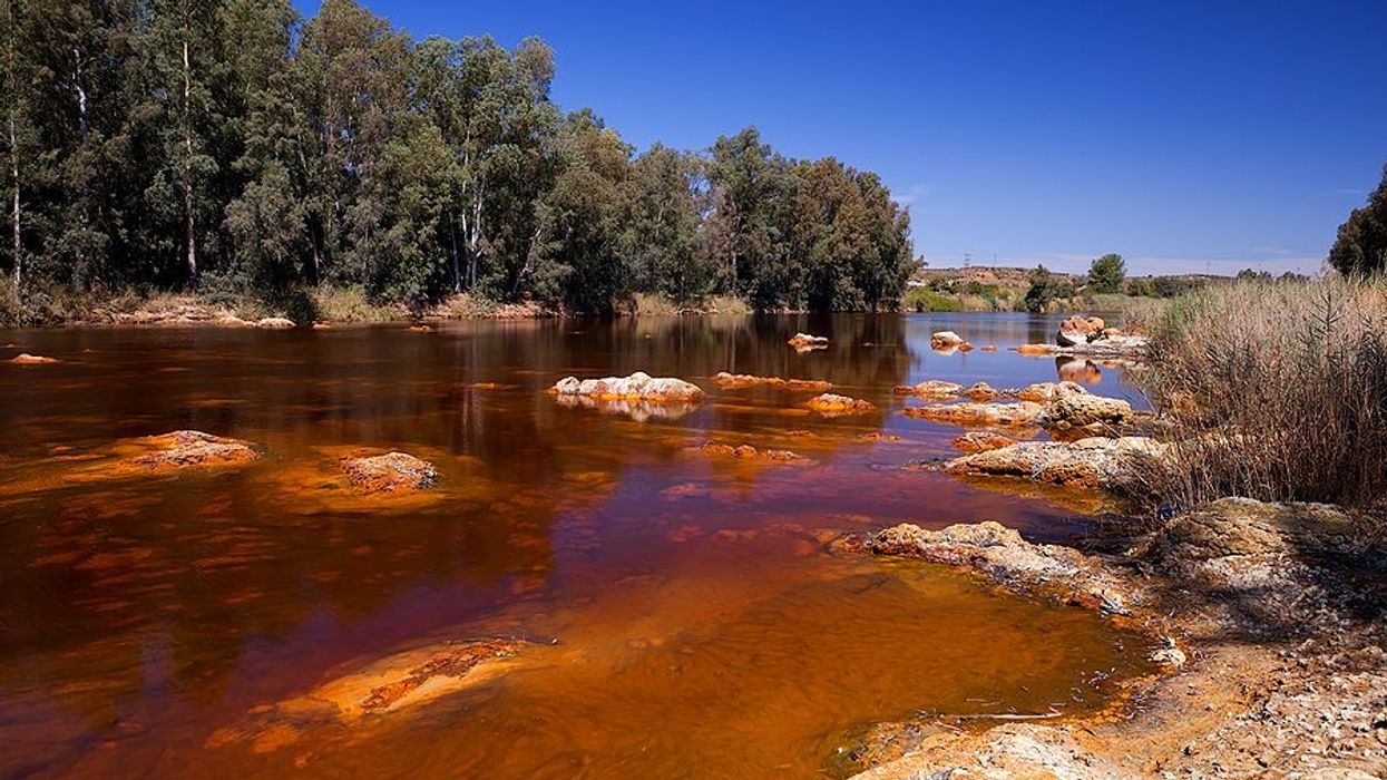 permafrost melt orange rivers