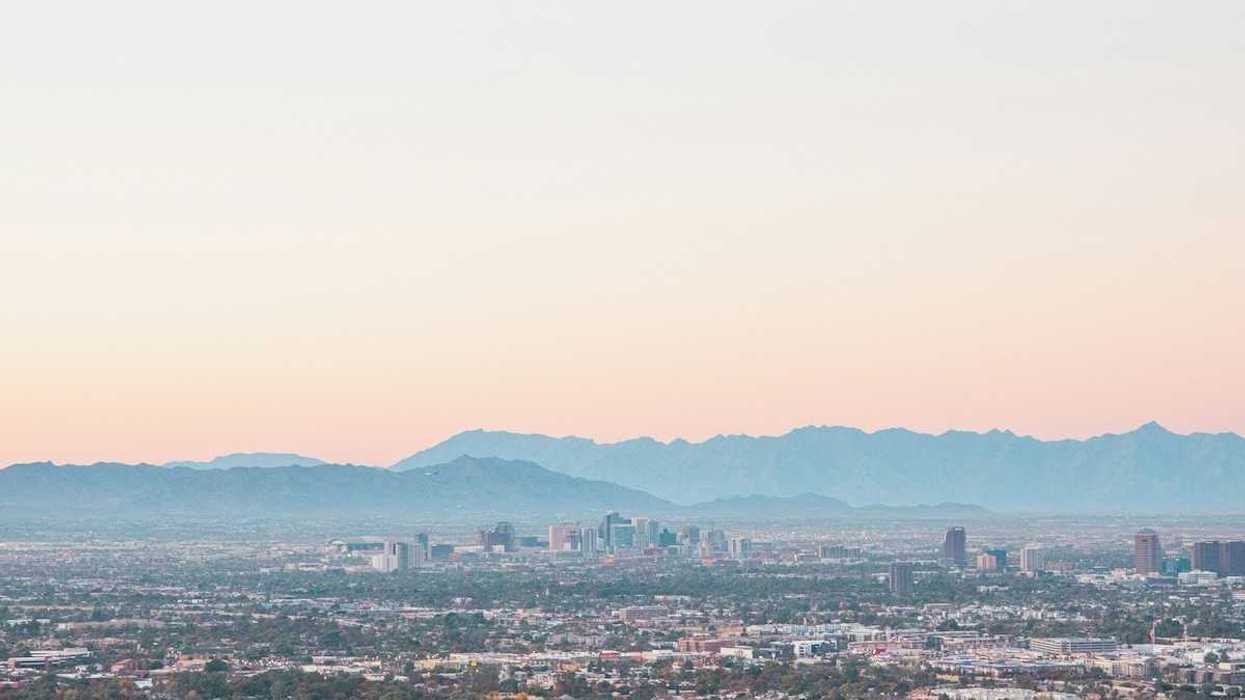 Phoenix, Arizona, showing ground ozone and smog