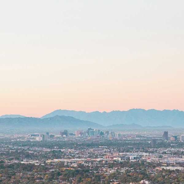Phoenix, Arizona, showing ground ozone and smog