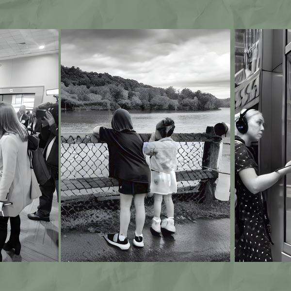 photos of people protesting the hydrogen hub buildout