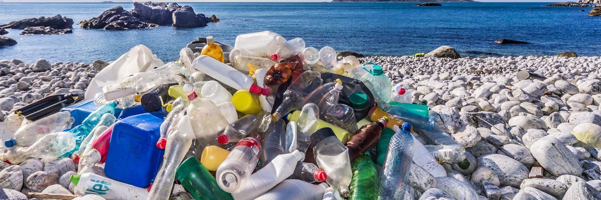 plastic pollution beach