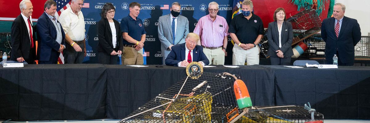 President Trump ocean environmental Maine