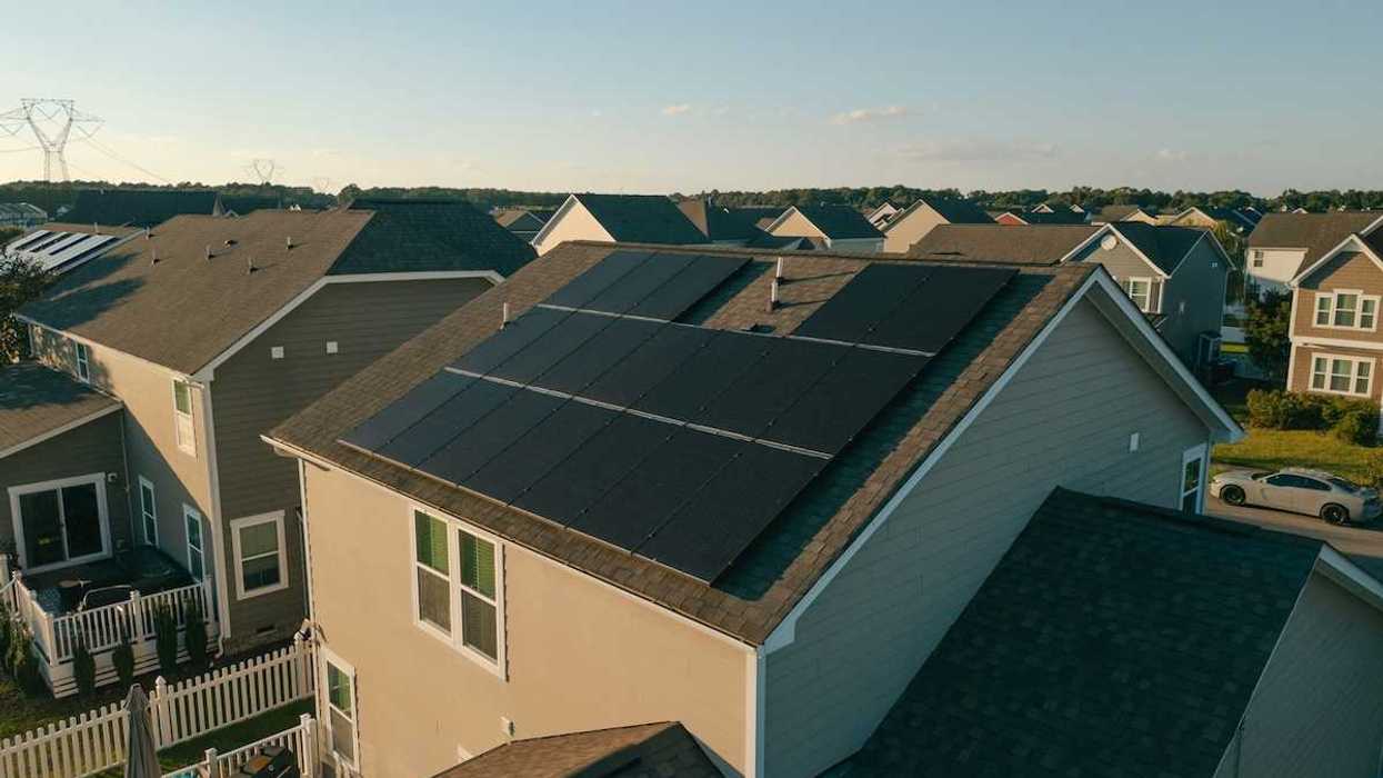 Residential neighborhood with a preponderance of rooftop solar