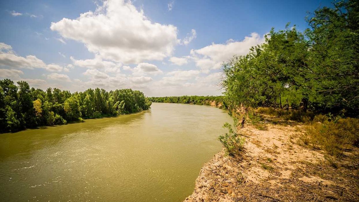 Rio Grande river at Texas USA and Mexico border