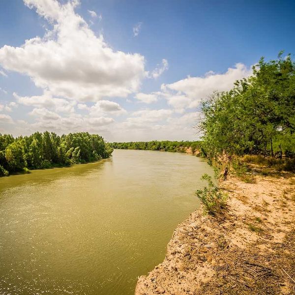 Rio Grande river at Texas USA and Mexico border