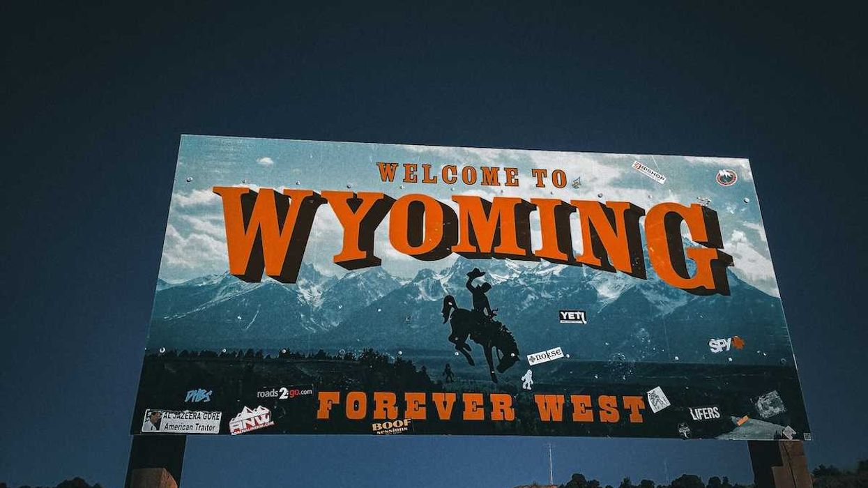 Roadside Sign: "Welcome to Wyoming"