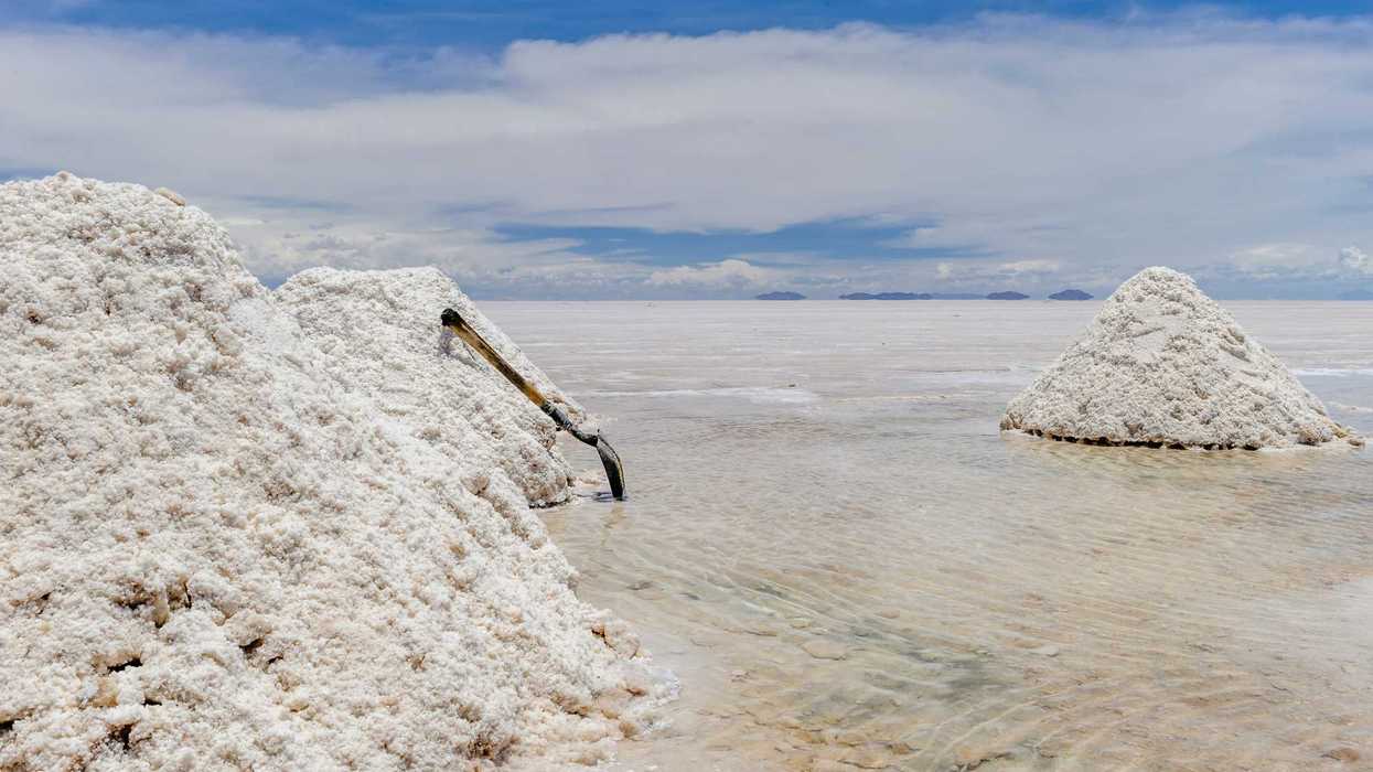 salar de uyuni in Bolivia.
