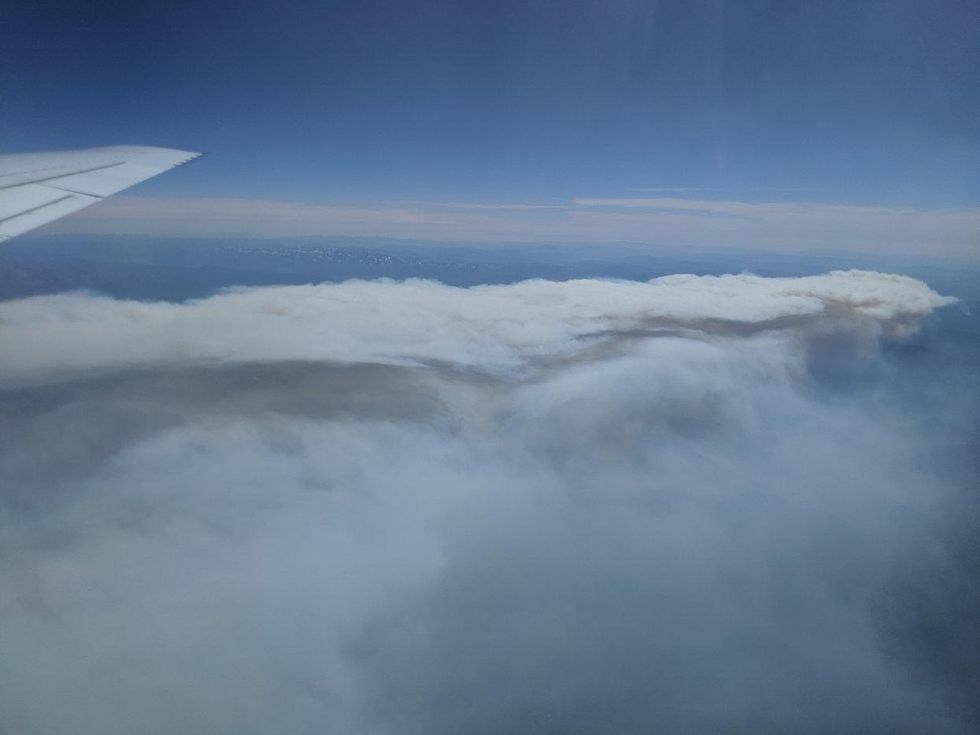 Shady Fire wildfire smoke