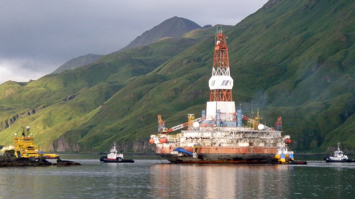 Shell oil rig