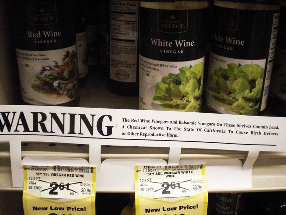 Special Report: Some vinegars - often expensive, aged balsamics - contain a big dose of lead