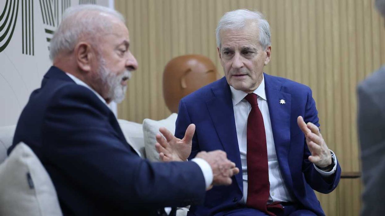 Statsminister Jonas Gahr Støre møter Brasils president Luiz Inacio Lula da Silva at COP30
