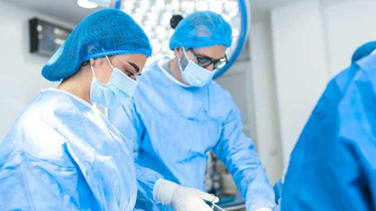 Surgeons in an operating room