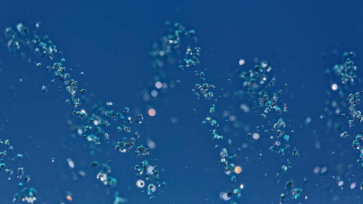 Suspended microplastics churning in water column