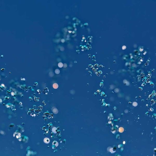 Suspended microplastics churning in water column