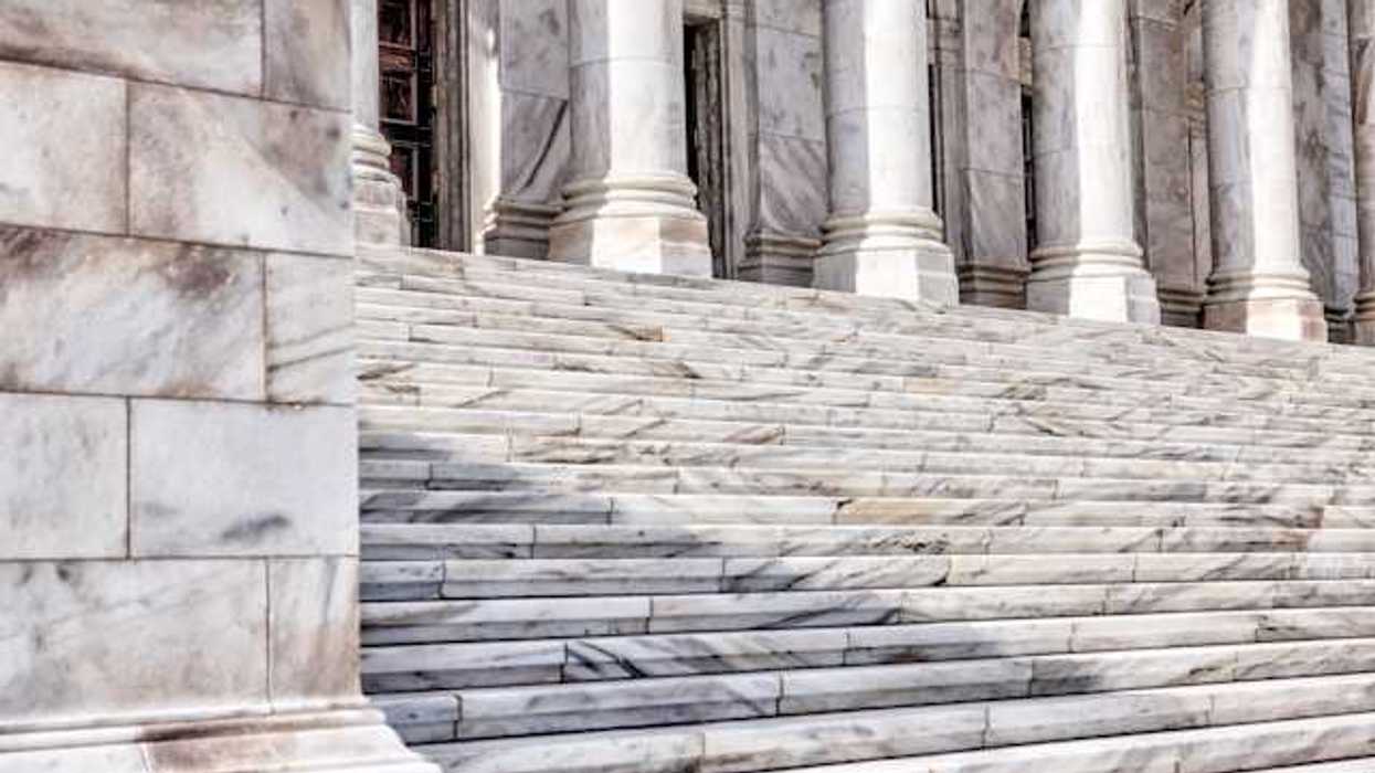 The front steps of the Supreme Court of the US