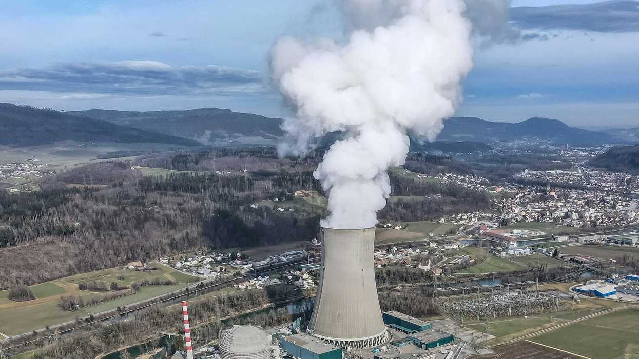 The Gösgen Nuclear Power Plant near the German-Swiss border on the Aare River.