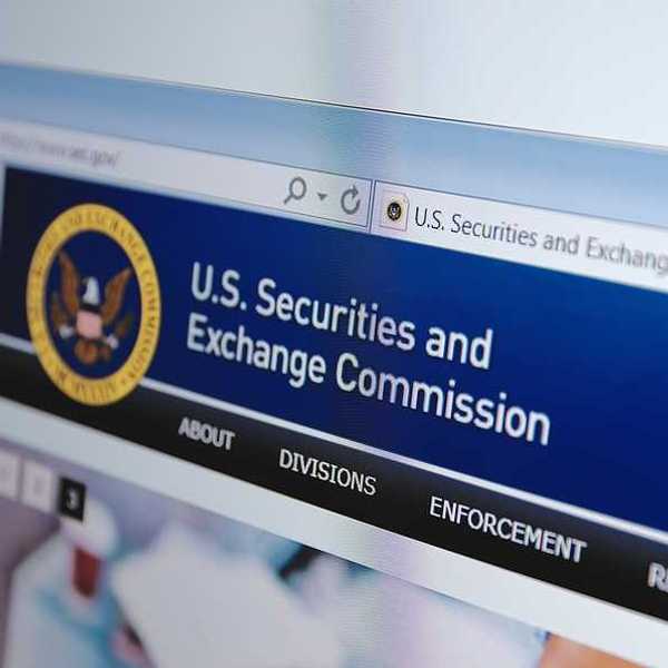 The home page of the U.S. Securities and Exchange Commission