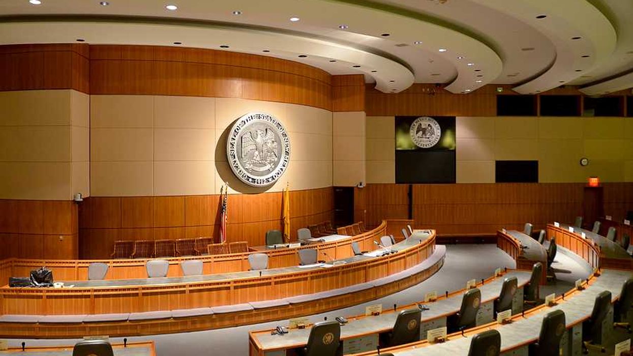 The interior of the New Mexico capitol building in Santa Fe