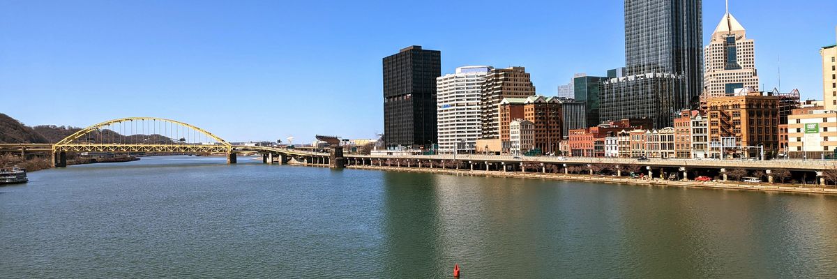 The Monongahela river in Pittsburgh