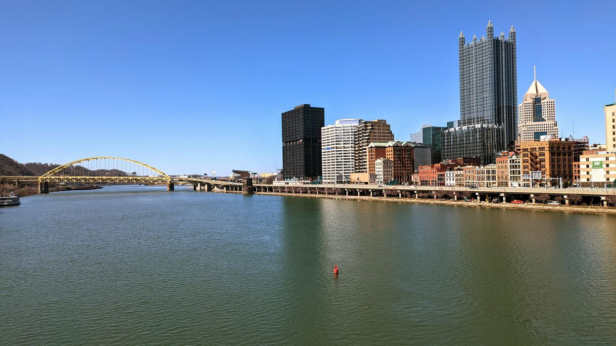 The Monongahela river in Pittsburgh
